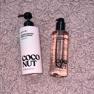 PINK Victoria's Secret Coconut Body Lotion and Oil Duo